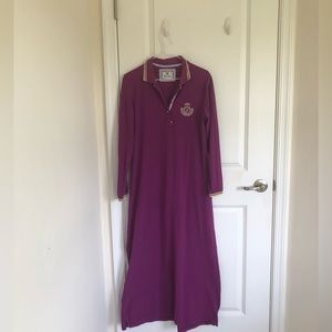 Maxi lacoste dress